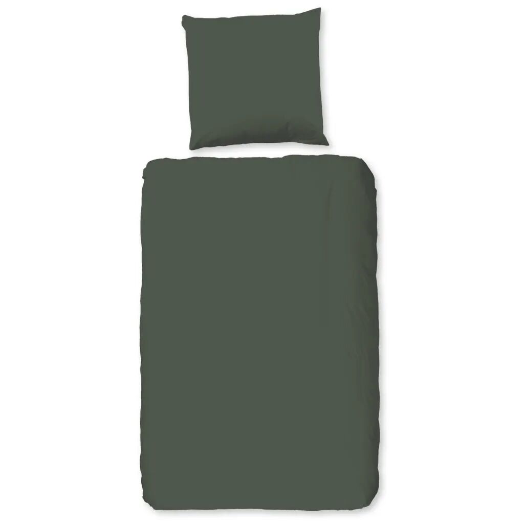 HIP Housse de couette Uni 140x200/220 cm Vert olive