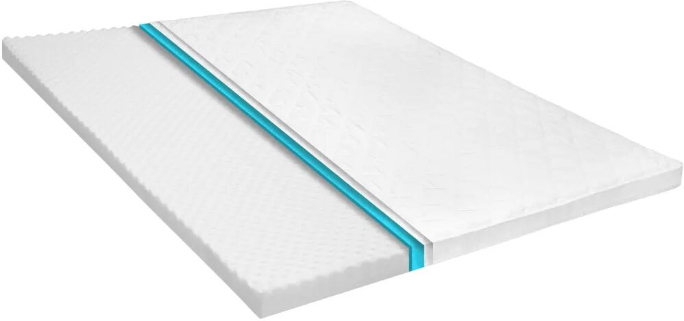 vidaXL Sur-matelas 180 x 200 cm Mousse froide Profil d'œuf 6 cm