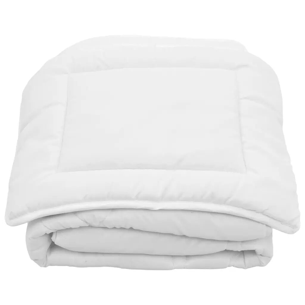 vidaXL Jeu de couette d'été pour enfant 2pcs Blanc 120x150 cm/40x60 cm