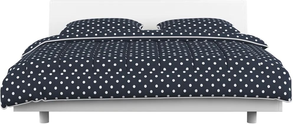 vidaXL Jeu de couette 3 pcs Tissu Bleu foncé 200x200/60x70 cm