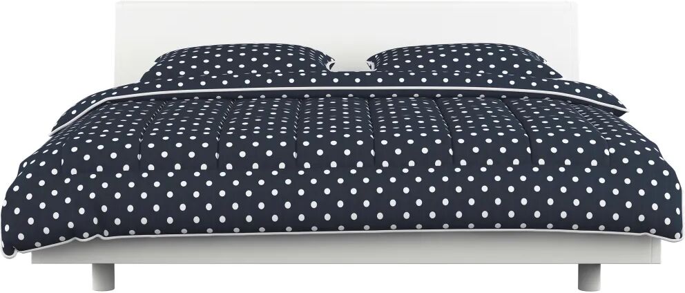 vidaXL Jeu de couette 3 pcs Tissu Bleu foncé 200x220/80x80 cm