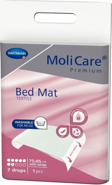 Hartmann Molicare Premium Bed Mat - Alèse textile lavable - 5 alèses 75 x 85 cm (bordable)