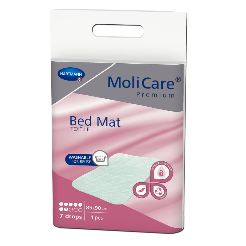 Hartmann Molicare Premium Bed Mat - Alèse textile lavable - 5 alèses 85 x 90 cm