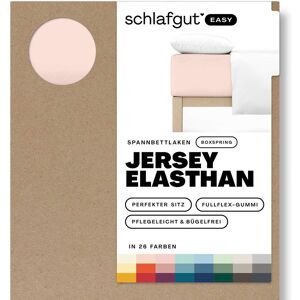 Schlafgut Spannbettlaken »EASY Jersey Elasthan Boxspring«, MADE IN GREEN by... Red Light