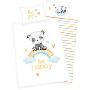 Baby Best Babybettwäsche »Regenbogen Panda«, (2 tlg.), mit liebevollem Motiv bunt