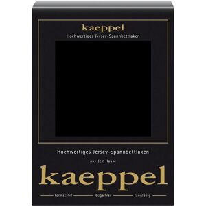 Kaeppel Spannbettlaken »Single Jersey Mako Elasthan«, aus 97% Baumwolle und... schwarz