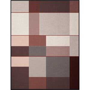 Biederlack Wohndecke »Grid«, Karo mit eleganter Farbkombination schwarz-grau-rose