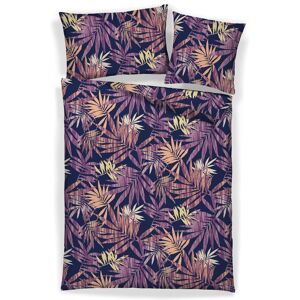 HOME FASHION Kissenbezug »Palmas, 100 % Microfaser«, (1 St.) violett  B/L: 65 cm x 100 cm