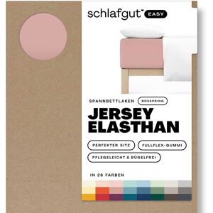 Schlafgut Spannbettlaken »EASY Jersey Elasthan Boxspring«, MADE IN GREEN by... Purple Mid