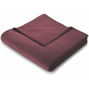 Biederlack Wohndecke »Wohndecke Cotton Home«, im Uni Design, Kuscheldecke rot