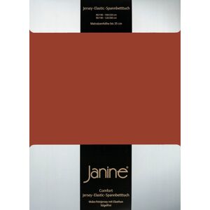 Janine Spannbettlaken »ELASTIC 5002«, für Matratzen bis 35 cm Höhe, 95%... tabasco