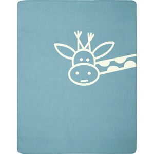 Biederlack Babydecke »Cookie«, mit lustiger Giraffe, Kuscheldecke blau/natur