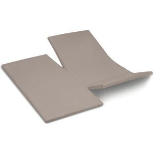 Cinderella Spannbettlaken »Satin Split«, für Topper taupe