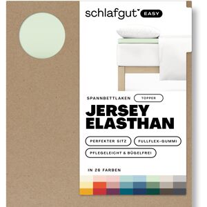 Schlafgut Spannbettlaken »EASY Jersey Elasthan Topper«, MADE IN GREEN by... Green Light