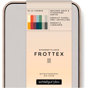 Schlafgut Spannbettlaken »Frottex«, 100% Frottee Grey Light Größe