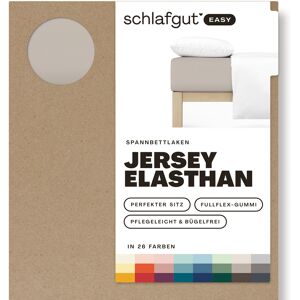 Schlafgut Spannbettlaken »EASY Jersey Elasthan«, MADE IN GREEN by OEKO-TEX® Sand Mid Größe