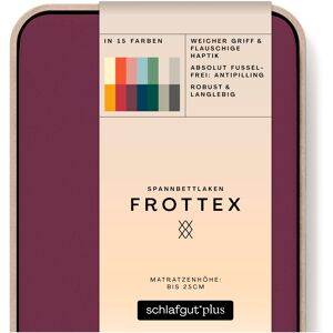 Schlafgut Spannbettlaken »Frottex«, 100% Frottee Purple Deep Größe