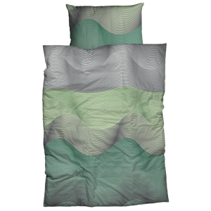 Nobilium Bettbezug »Corin, 100 % Baumwoll-Satin«, (1 St.) grün Größe B/L: 200 cm x 210 cm
