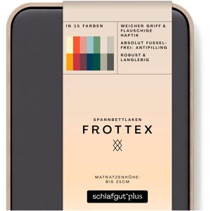 Schlafgut Spannbettlaken »Frottex«, 100% Frottee Grey Deep Größe