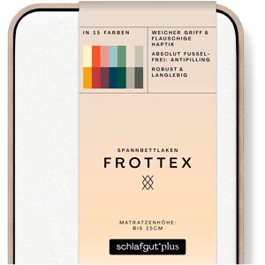 Schlafgut Spannbettlaken »Frottex«, 100% Frottee Full-White Größe