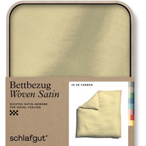 Schlafgut Bettbezug »Woven Satin«, (1 St.), besonders dicht gewebt, Mix &... Yellow Mid Größe B/L: 200 cm x 200 cm