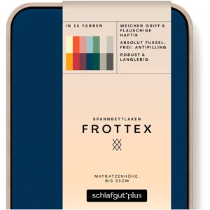 Schlafgut Spannbettlaken »Frottex«, 100% Frottee Blue Deep Größe