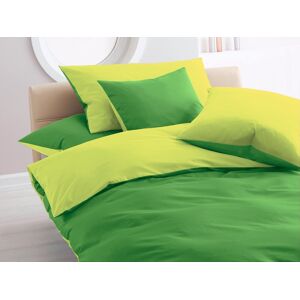 HOME FASHION Bettbezug »Double-Face«, (1 St.), verdeckter Reissverschluss kiwi/limette Größe B/L: 160 cm x 210 cm