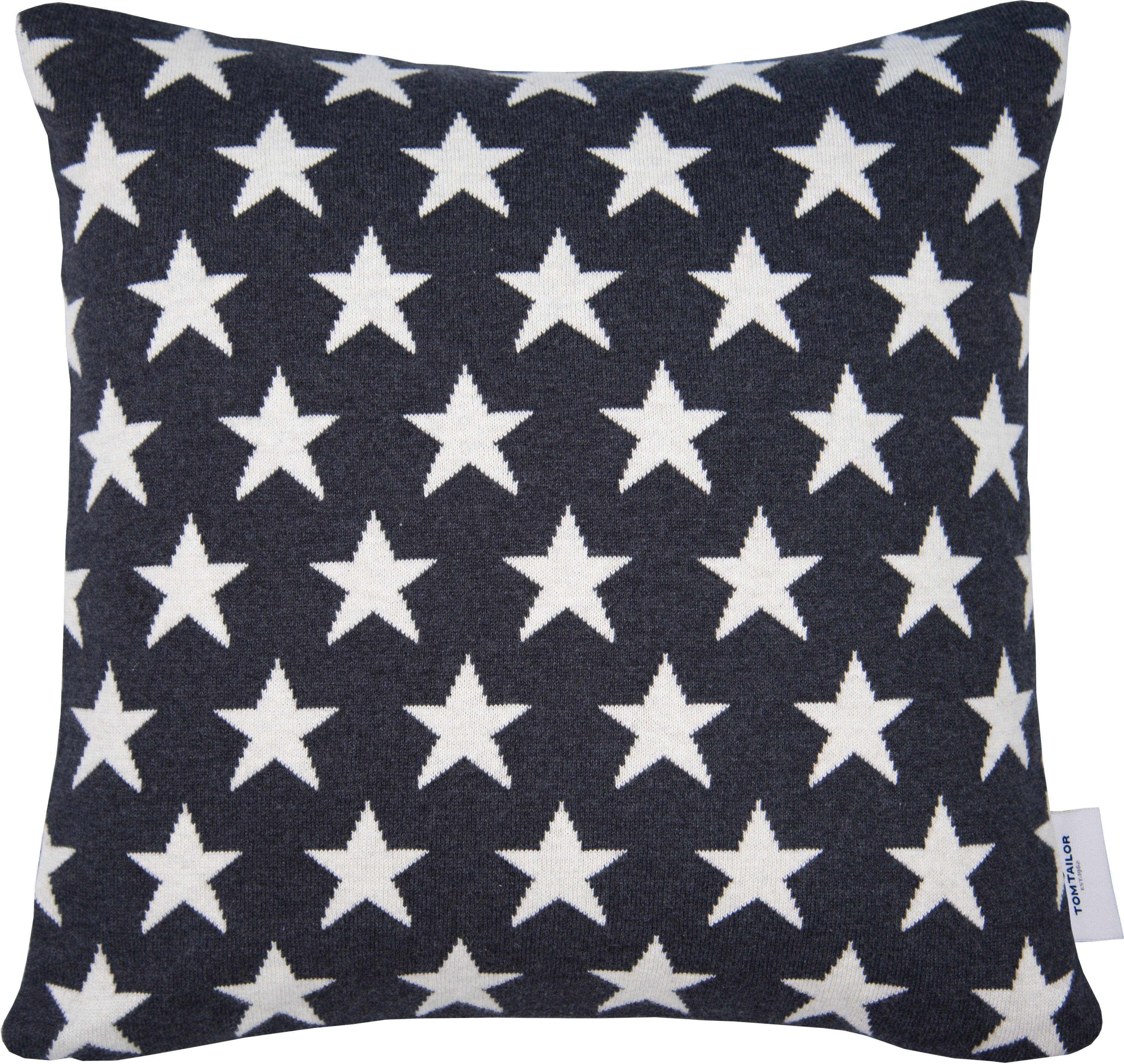 TOM TAILOR Kissenhülle »Classic Stars«, (1 St.), mit Sternenmotiv weiss  1x 40x40 cm