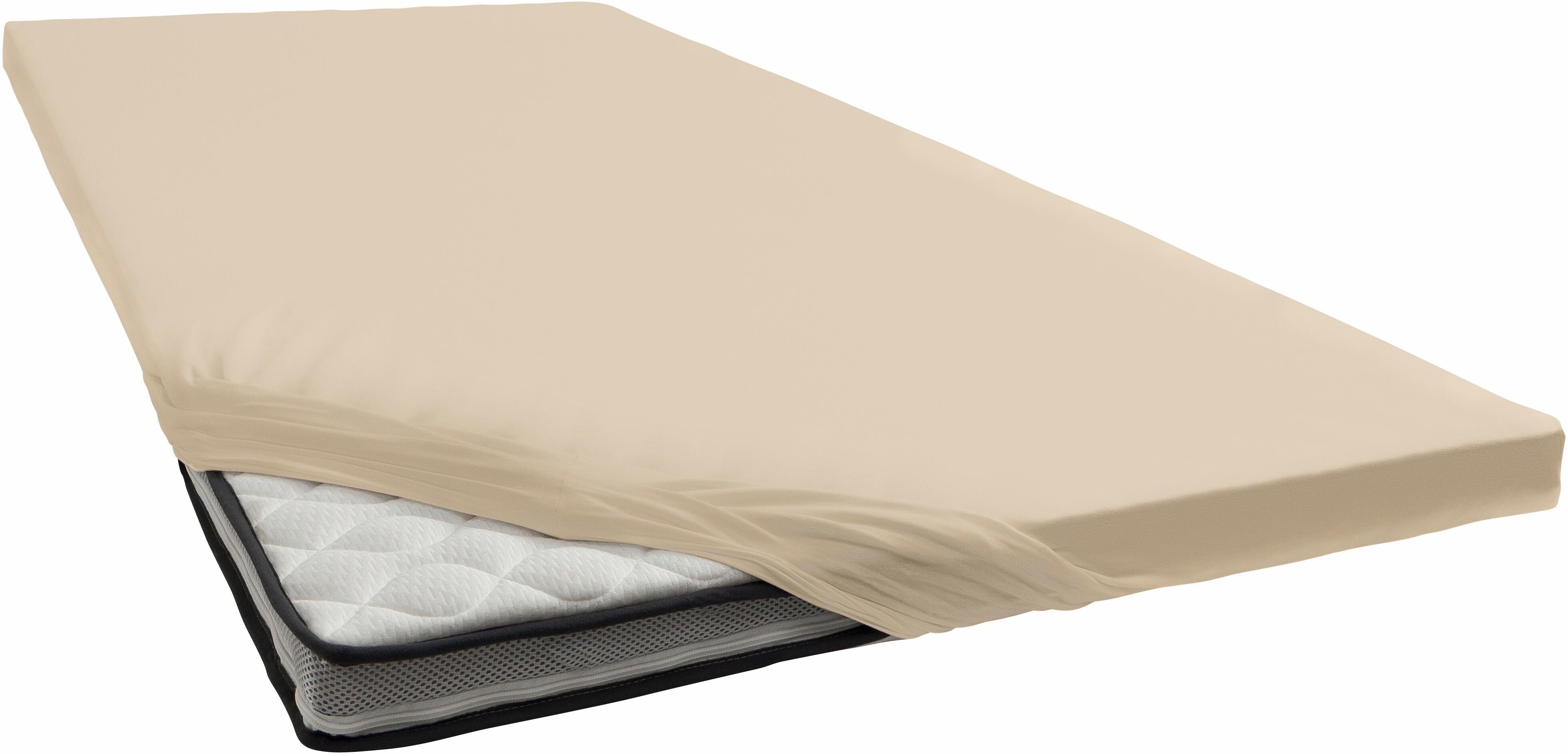 Janine Spannbettlaken »TOPPER 5001/«, (1 St.), mit Rundumgummizug beige