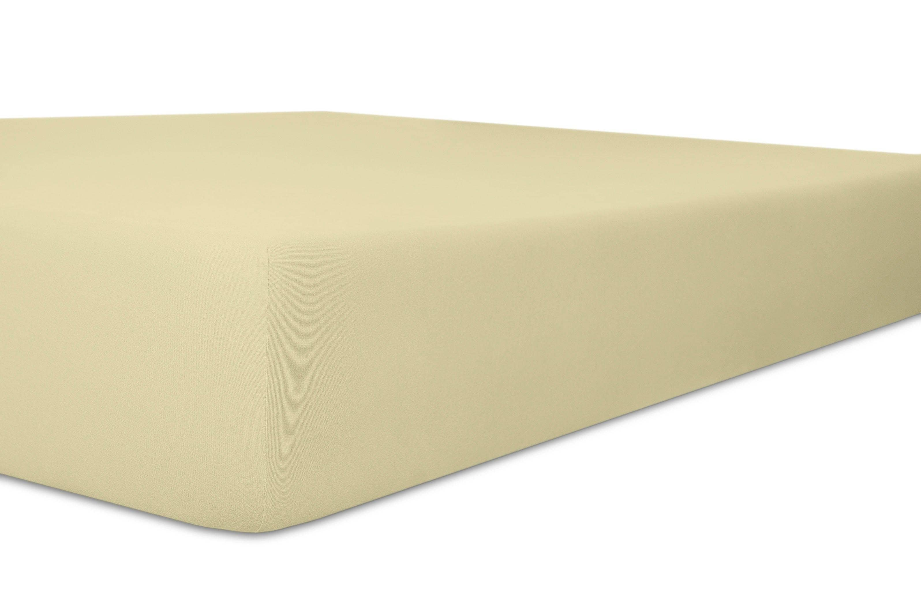 Kneer Spannbettlaken »Vario-Stretch-Topper«, (1 St.), mit Tunnelsaum beige