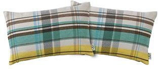 TOM TAILOR Kissenhülle »Cosy New Check«, (2 St.) grün  2x 50x50 cm