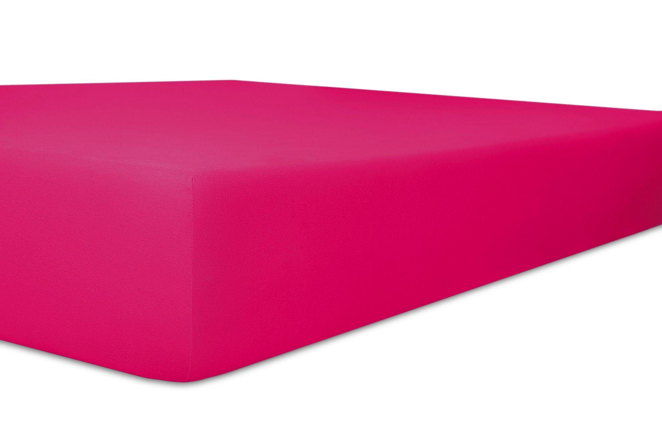 Kneer Spannbettlaken »Exclusive-Stretch«, (1 St.), optimaler Sitz soft pink