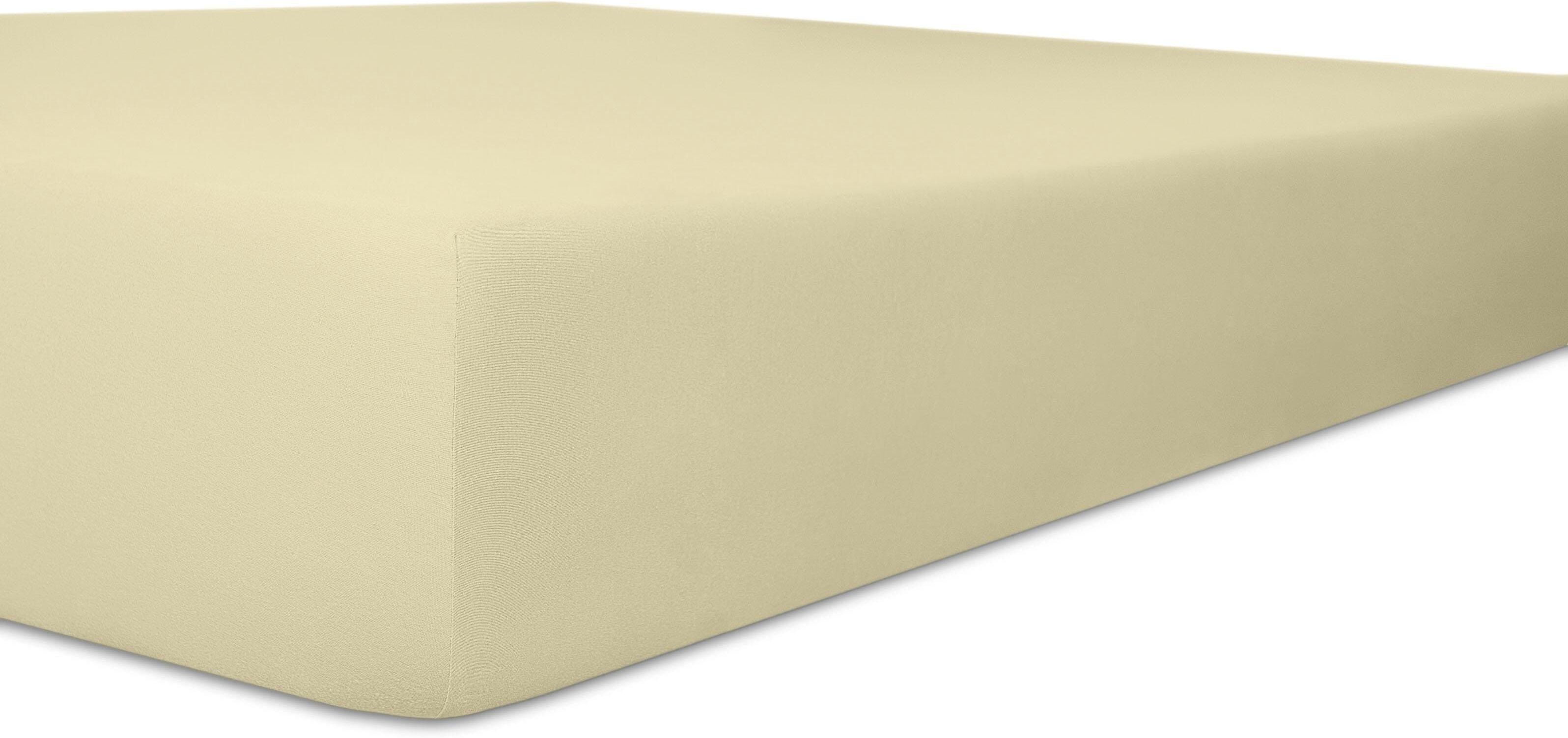 Kneer Spannbettlaken »Vario-Stretch-Topper«, (1 St.), mit Tunnelsaum beige