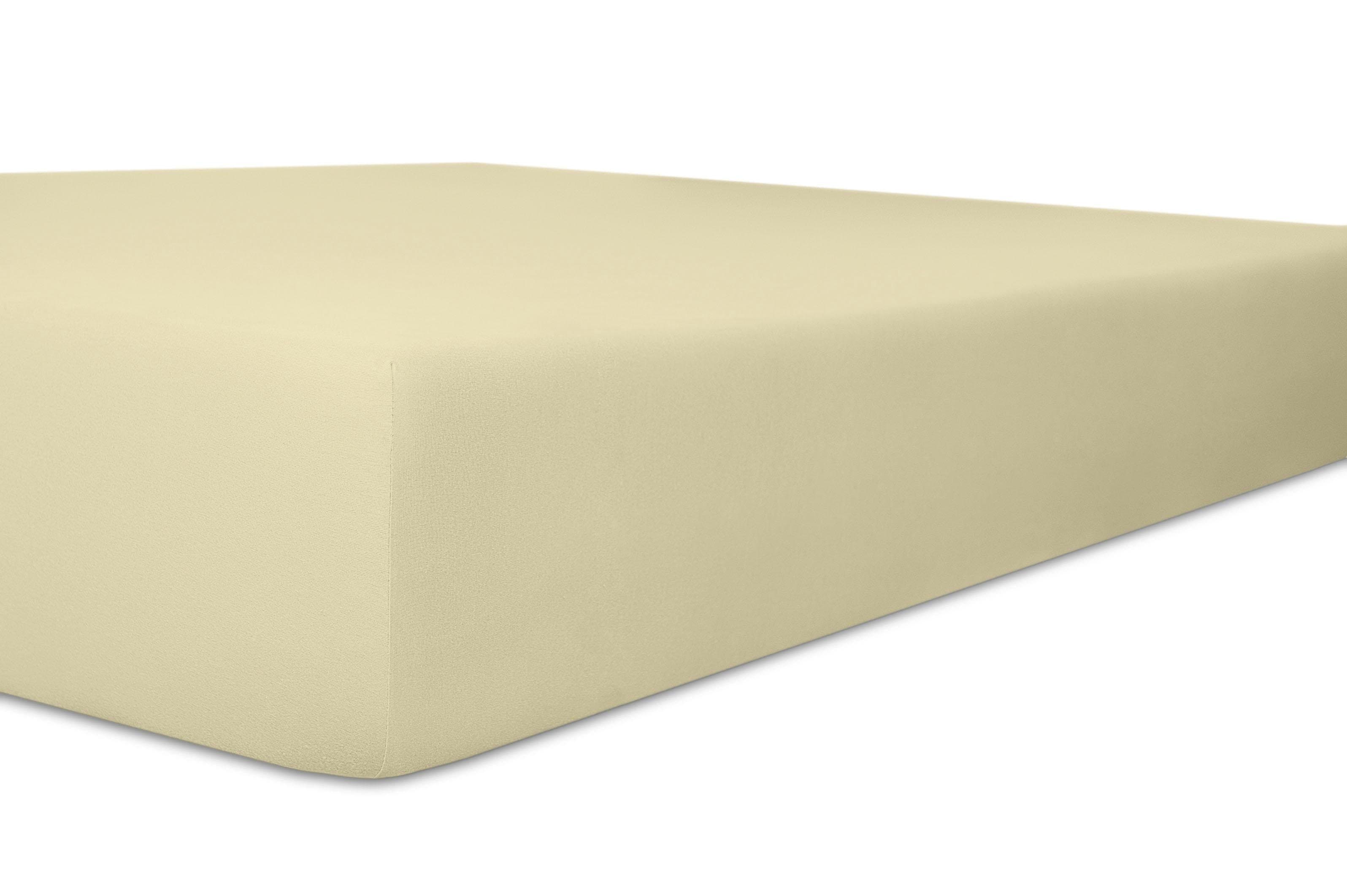 Kneer Spannbettlaken »Easy-Stretch«, (1 St.), optimaler Sitz beige