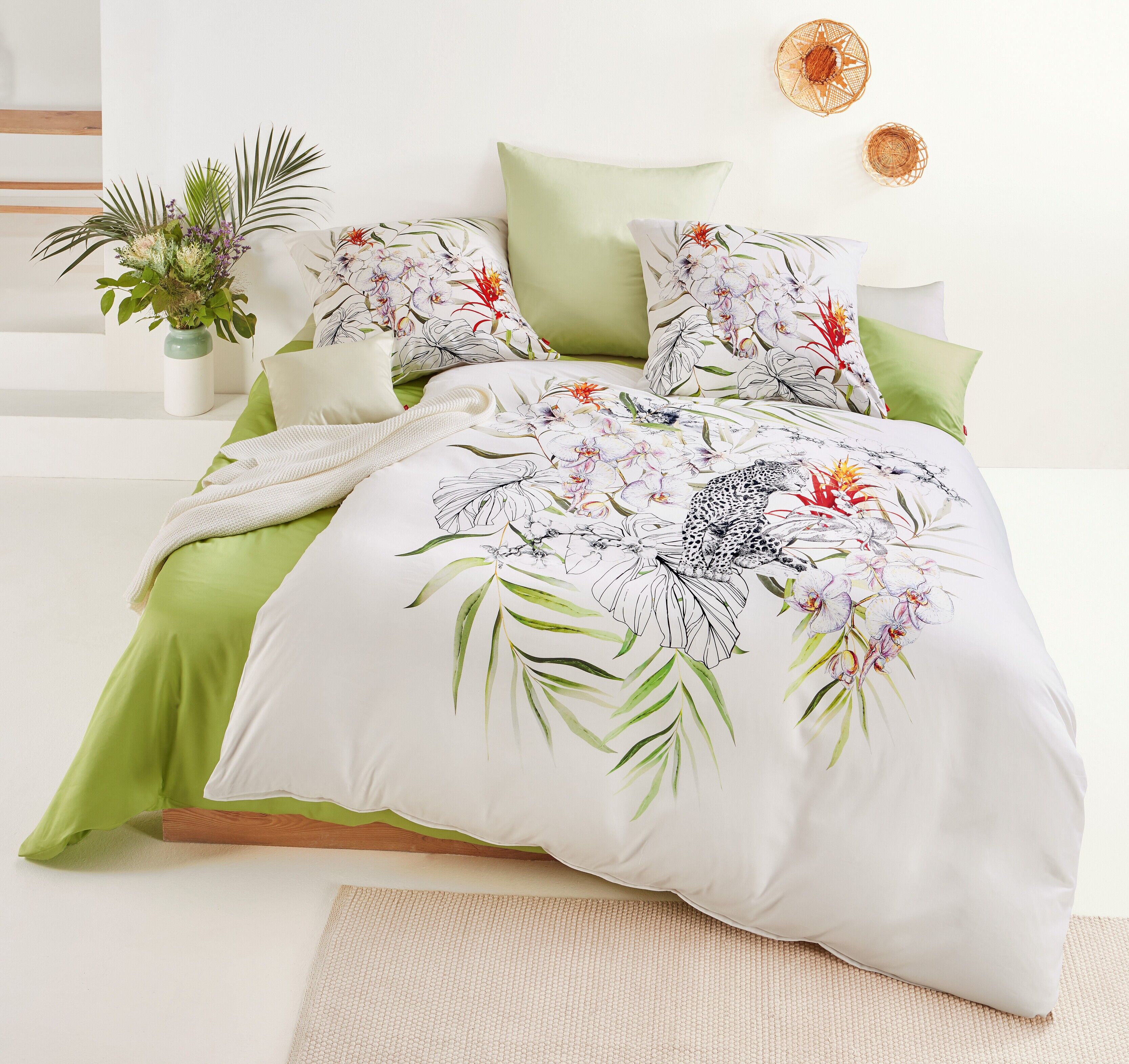 fleuresse Wendebettwäsche »Bed Art S 4197 (2/3tlg.)«, (3 tlg.), Mako-Satin,... bunt