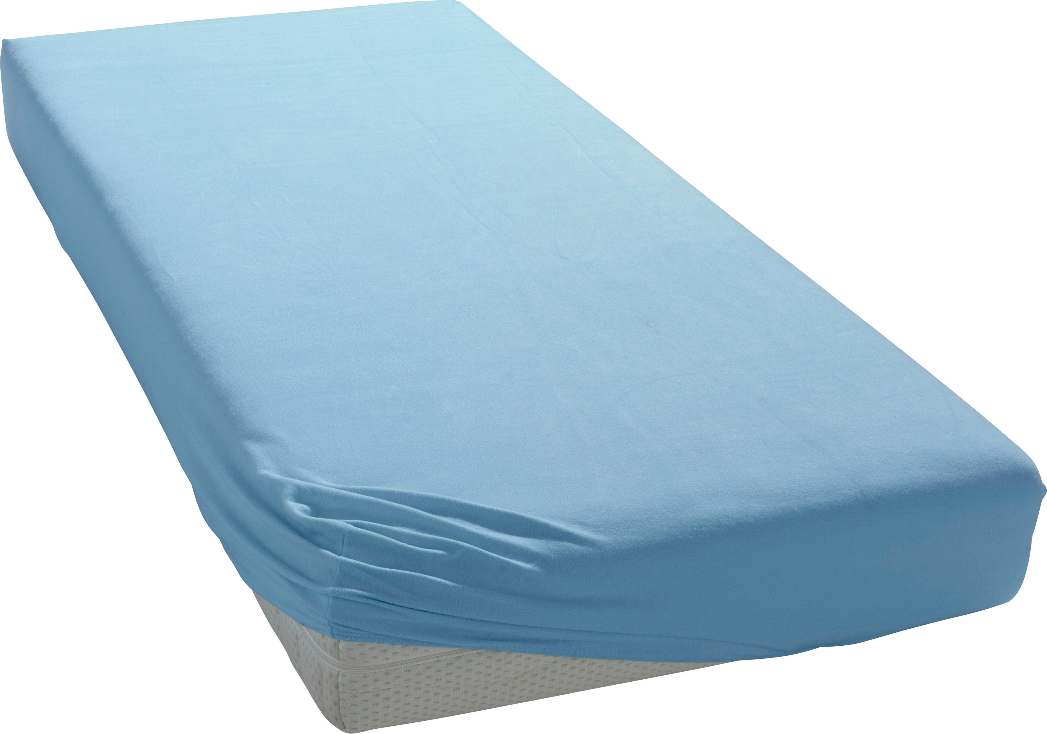 bellana Spannbettlaken »Mako-Jersey exclusiv«, (1 St.), pflegeleicht und... blau