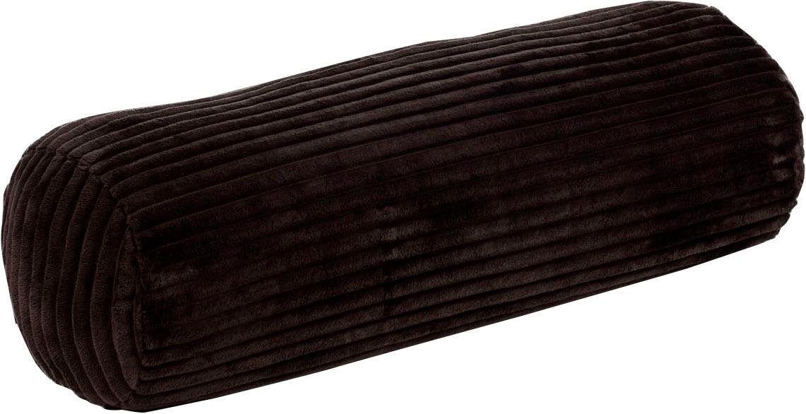 Gözze Nackenrolle »Cord Optik«, (1 tlg.), mit samtweicher Oberfläche braun  1x 22x70 cm