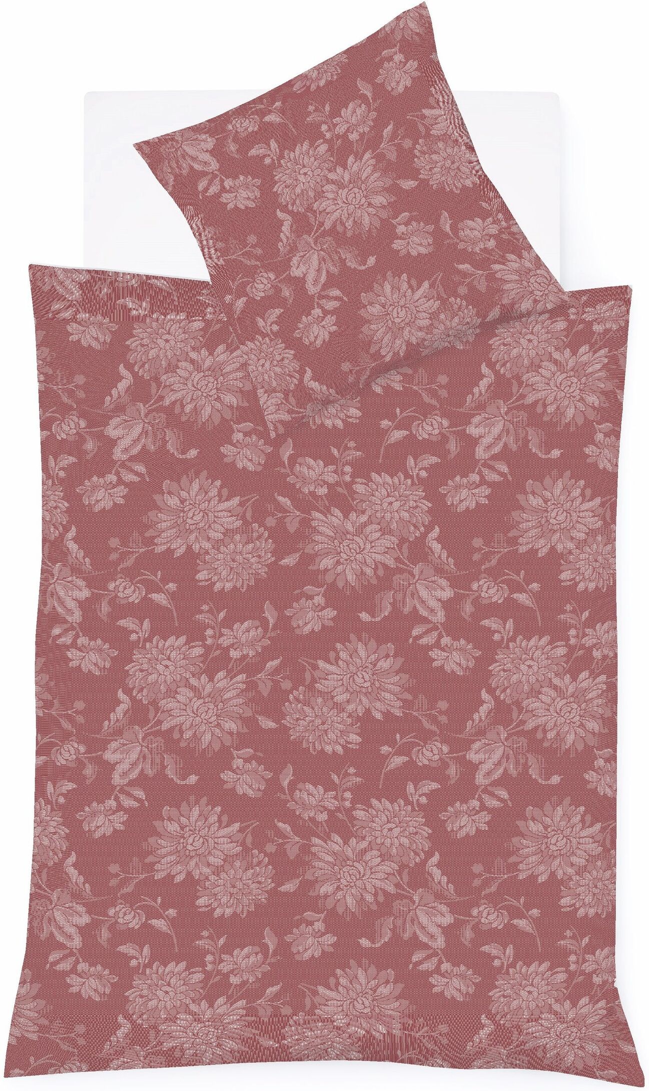 fleuresse Bettwäsche »Lech 4109 (2tlg.)«, (2 tlg.), mit Blumen rot