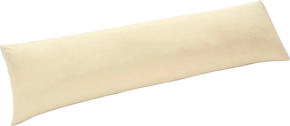 Schlafgut Kissenbezug »Seitenschläferkissen«, (1 St.), aus weichem Jersey mit... beige  1x 40x140 cm