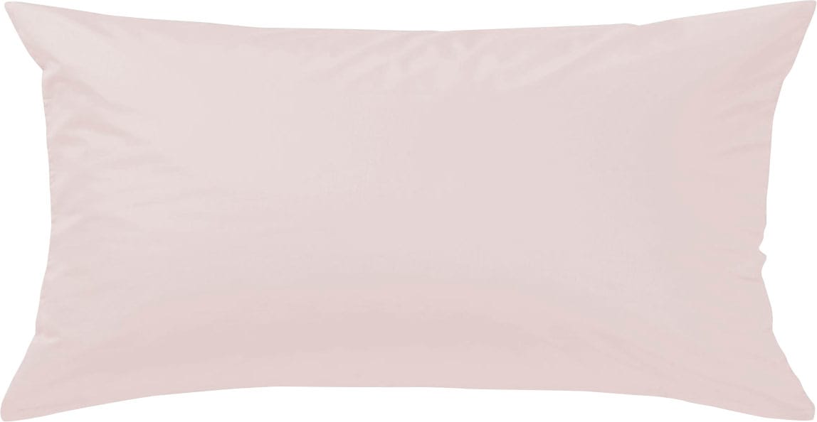 Curt Bauer Kissenbezug »Uni-Mako-Satin«, (1 St.), im schlichten Uni Design rosa Größe 1x 80x40 cm
