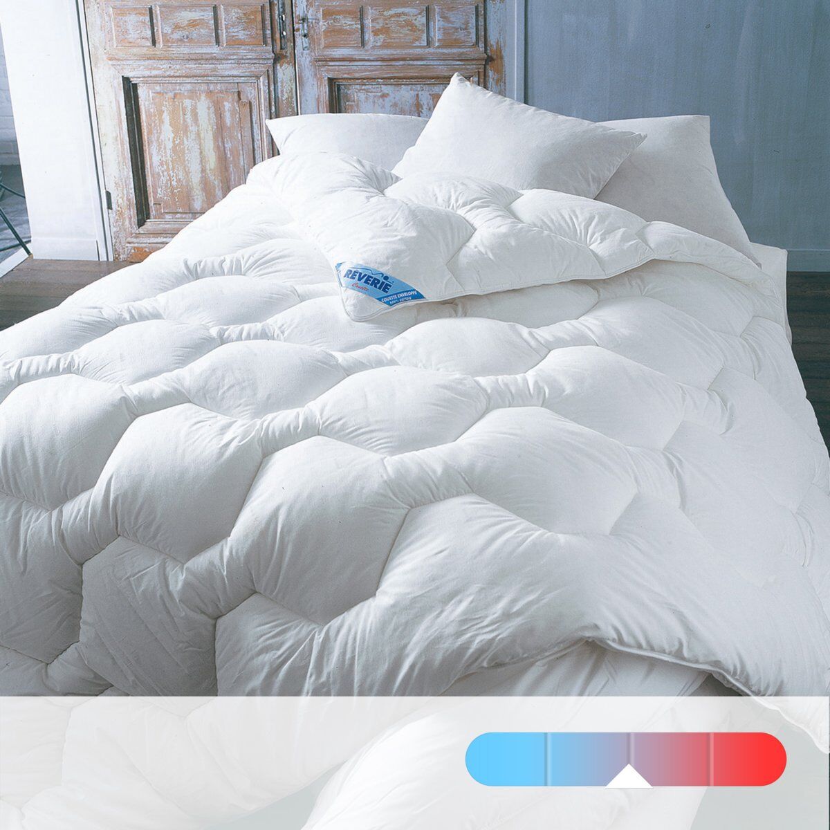 LA REDOUTE INTERIEURS Synthetik-Duvet, mittelwarm WEISS