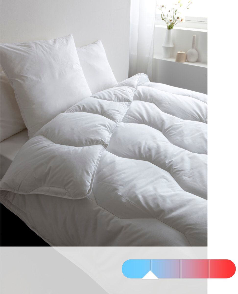 LA REDOUTE INTERIEURS Synthetisches Sommerduvet, kochfest WEISS