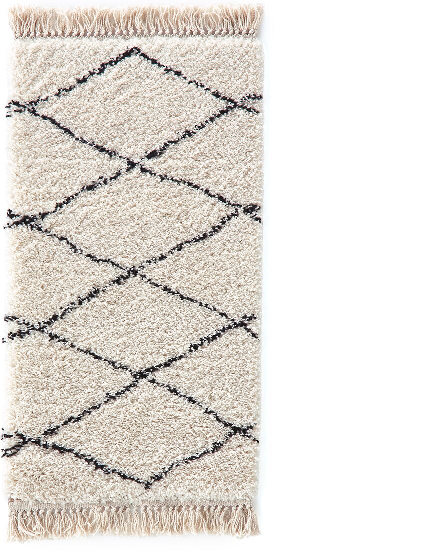 LA REDOUTE INTERIEURS Bettvorleger Fatouh, Berber-Stil BEIGE