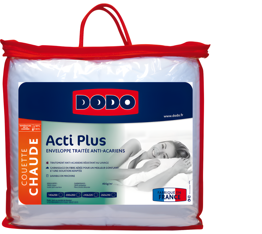 DODO Bettdecke antiallergen ACTI PLUS von DODO - 140x200 cm