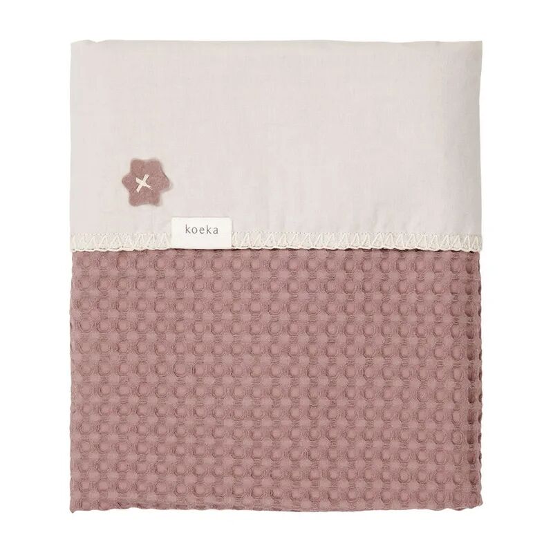 Koeka Babydecke ANTWERP WAFFEL (75x100) in plum/pebble