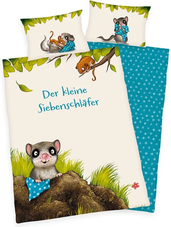 HERDING Wende-Bettwäsche DER KLEINE SIEBENSCHLÄFER (100x135/40x60) in bunt