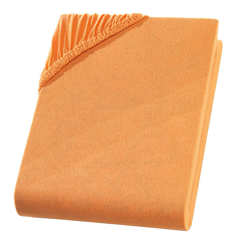 Doppelbett Qualitäts-Jersey Fixleintuch, Übergrösse, orange