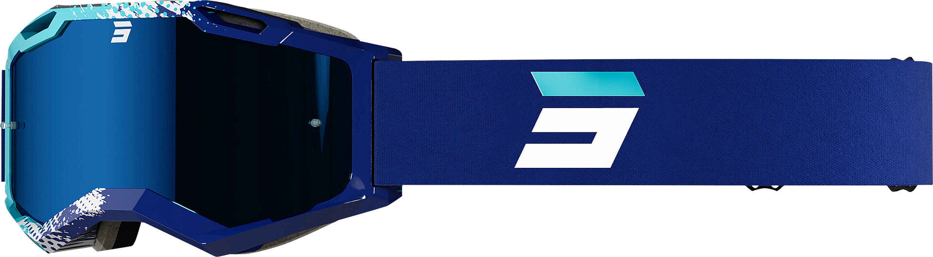 Shot Iris 2.0 Fusion Motocross Brille Einheitsgröße Blau