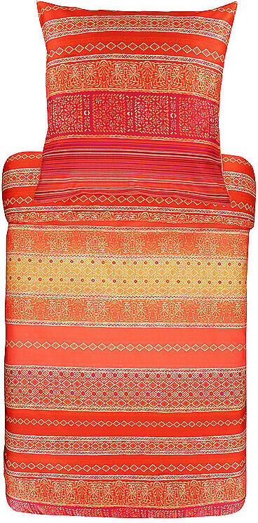 BASSETTI Satin Bettwäsche Algeri 70x90cm/140x220cm  orange   9311723