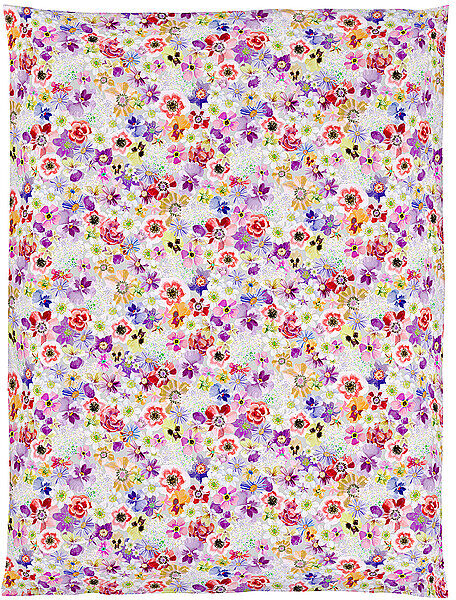 CHRISTIAN FISCHBACHER Satin Deckenbezug  Deliah 140x200cm Floral bunt   C67.223